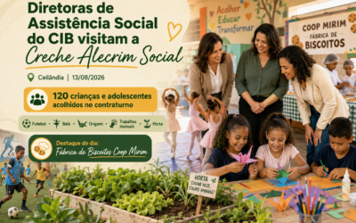 Diretoras de Assistência Social do CIB estiveram na Creche Alecrim Social, em Ceilândia